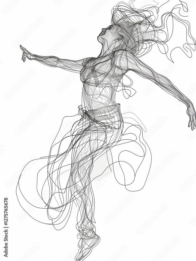 ecstatic full woman body line drawing, high definition, white background ecstatic full woman body line drawing, high definition, white background