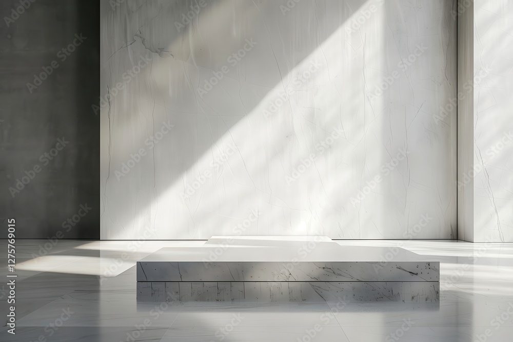 Elegant Minimalist Marble Platform Design