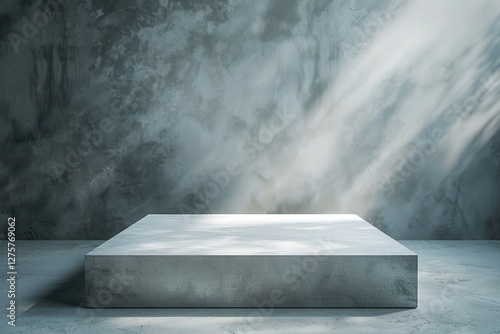 Obraz na płótnie Modern Concrete Display Platform in Studio w salonie