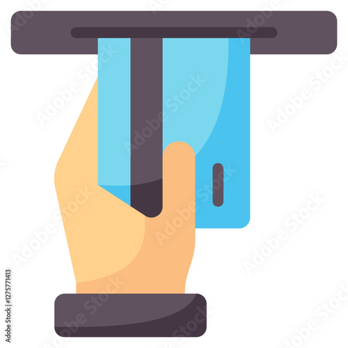 atm vector flat icon