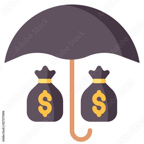 funds protection vector flat icon