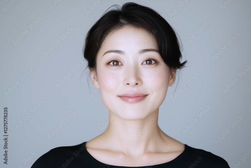 知性的な大人の美しさの魅力的な女性 知性的な大人の美しさの魅力的な女性