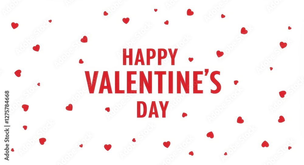 Happy Valentine's Day! Red Hearts Celebration Happy Valentine's Day! Red Hearts Celebration