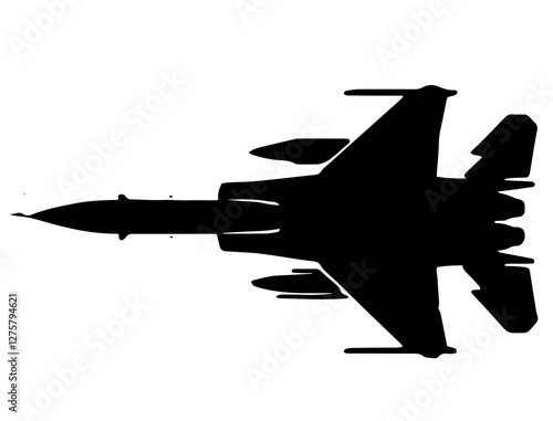 silhouette of airplane