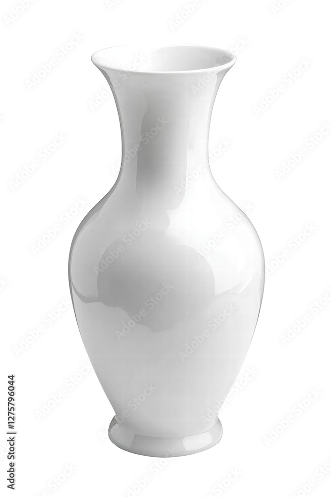 Isolated White Vase Isolated White Vase