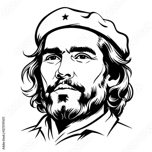 Canvas Print Che Guevara illustration vector