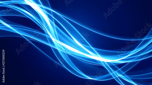 Flowing Blue Wave Design