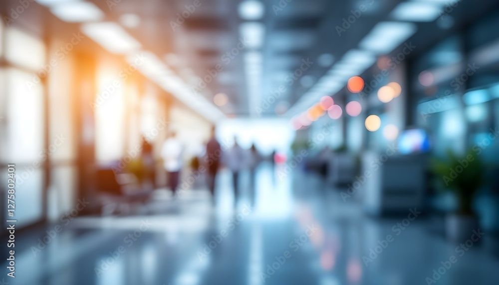 blur image background of corridor in hospital or clinic image blur image background of corridor in hospital or clinic image