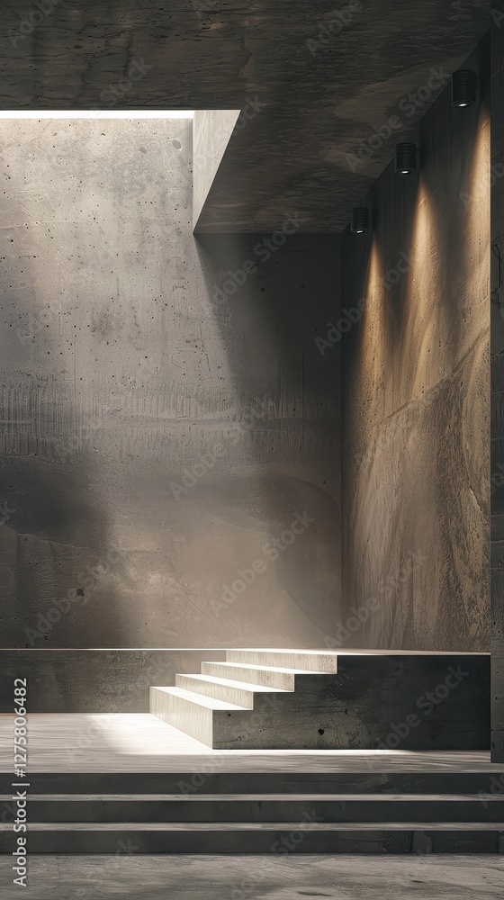 Modern Concrete Staircase Interior Design