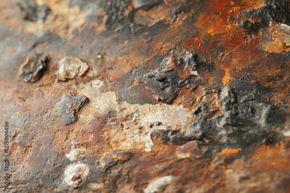 Close up of rusty metal texture with weathered surfaces and oxidized patterns Close up of rusty metal texture with weathered surfaces and oxidized patterns