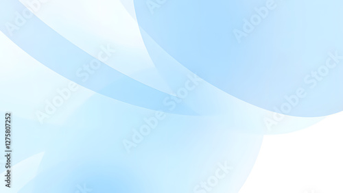 Blue abstract wave background with smooth flowing lines and soft light effects