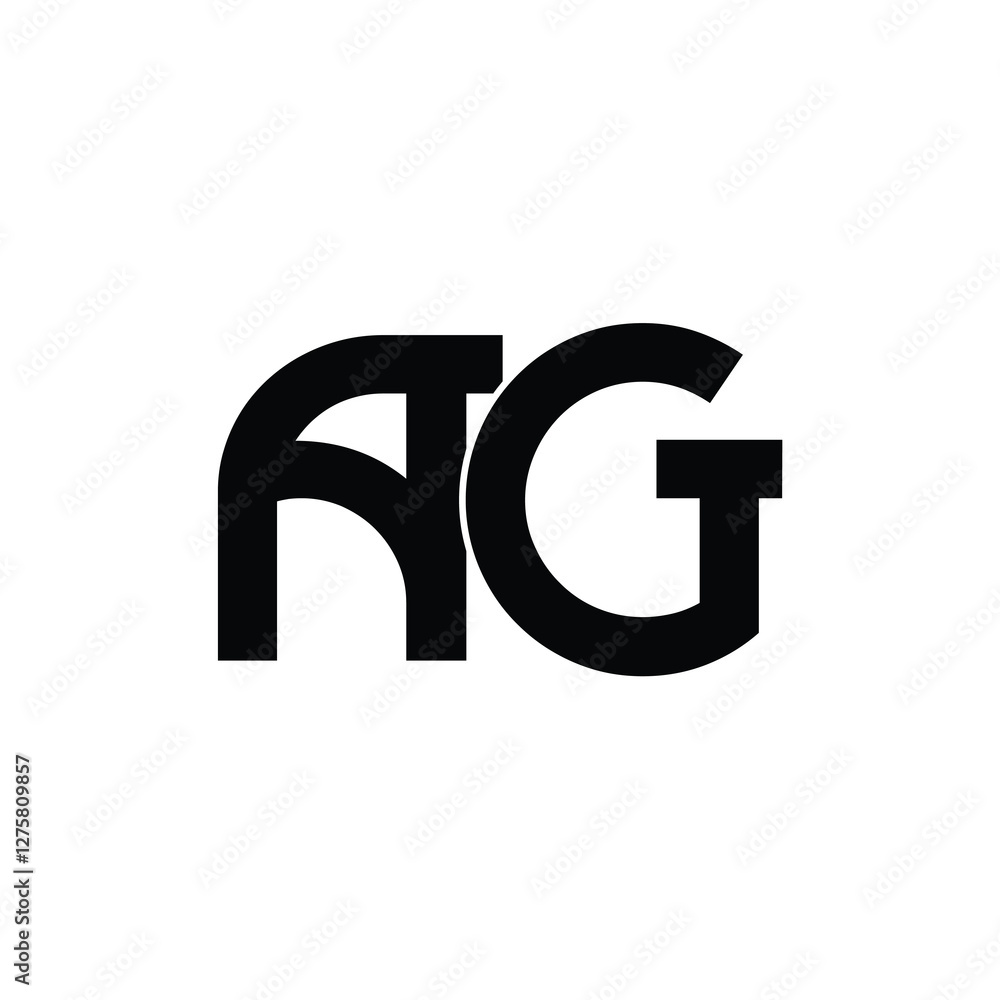 AG monogram logo design letter text name symbol monochrome logotype alphabet character simple logo AG monogram logo design letter text name symbol monochrome logotype alphabet character simple logo