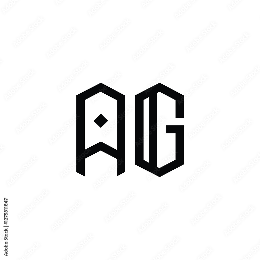AG monogram logo design letter text name symbol monochrome logotype alphabet character simple logo AG monogram logo design letter text name symbol monochrome logotype alphabet character simple logo