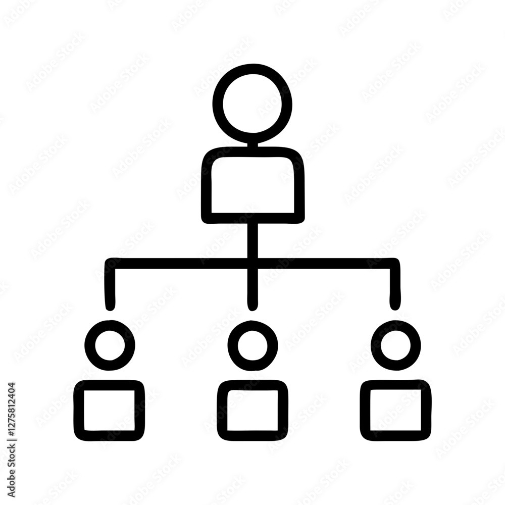 organizational chart icon, organizational chart line art - simple line art of organizational chart, perfect for organizational chart logos and icons organizational chart icon, organizational chart line art - simple line art of organizational chart, perfect for organizational chart logos and icons