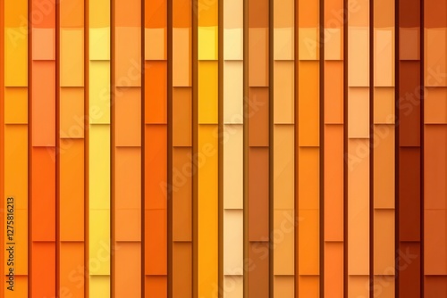 Wallpaper Mural Vibrant Shades of Orange and Yellow in Abstract Vertical Pattern Torontodigital.ca
