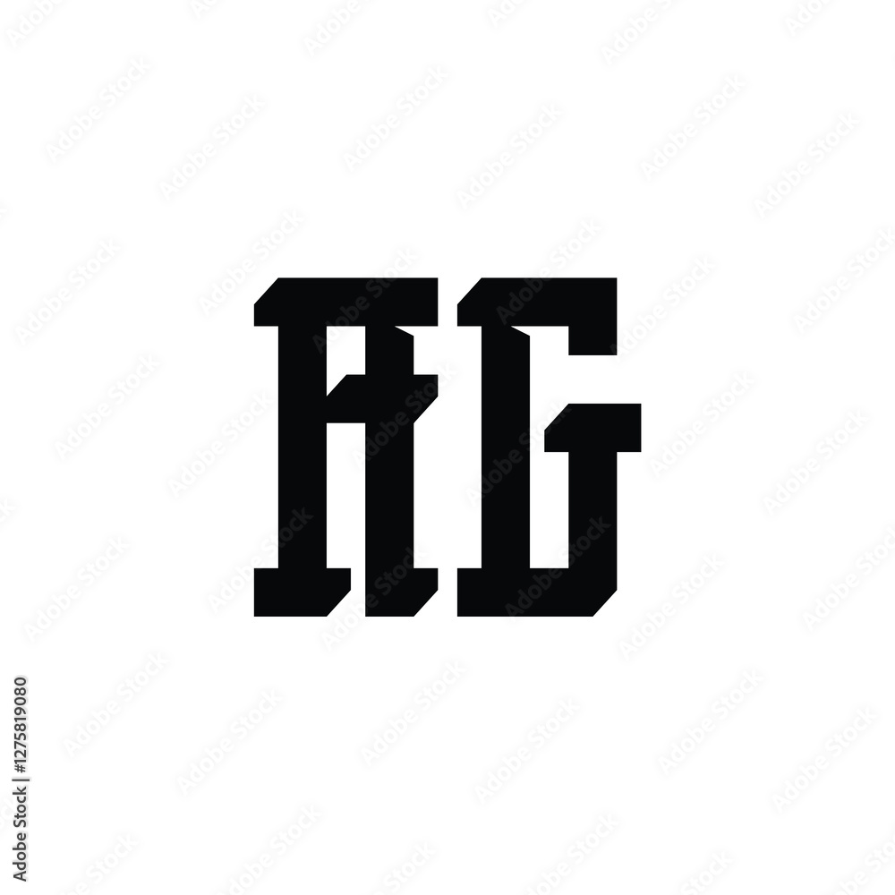 AG monogram logo design letter text name symbol monochrome logotype alphabet character simple logo AG monogram logo design letter text name symbol monochrome logotype alphabet character simple logo