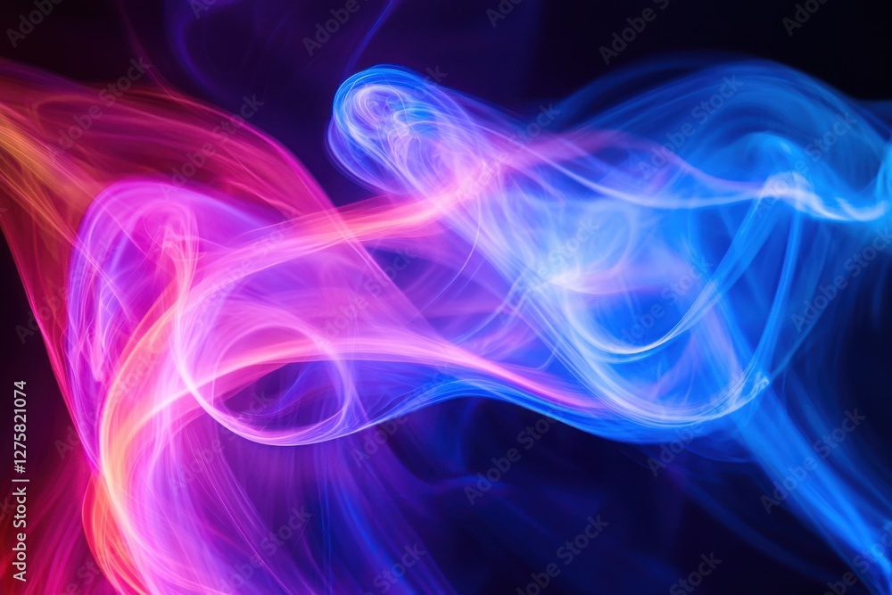 Colorful Abstract Light Waves in Smooth Flowing Motion Colorful Abstract Light Waves in Smooth Flowing Motion