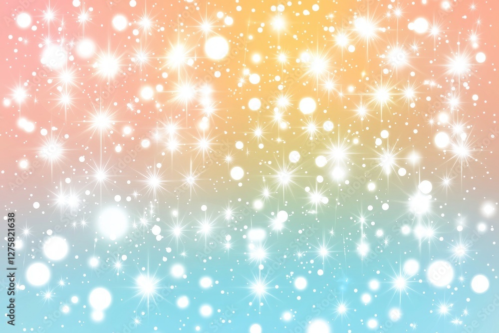 Soft Pastel Background with Sparkling Bokeh Lights and Stars Soft Pastel Background with Sparkling Bokeh Lights and Stars