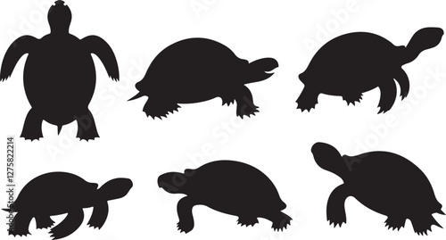Turtle silhouettes