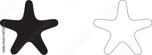 Starfish vector icon.