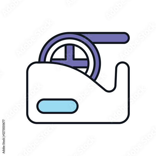Tape dispenser vector icon