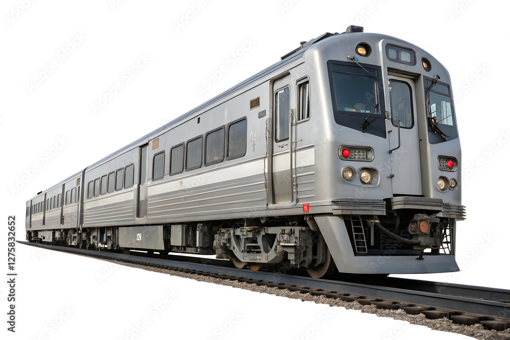 train on the railway isolated on white background train on the railway isolated on white background