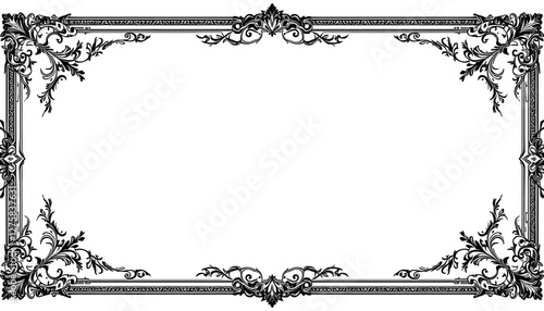 Decorative vintage frames borders backgrounds