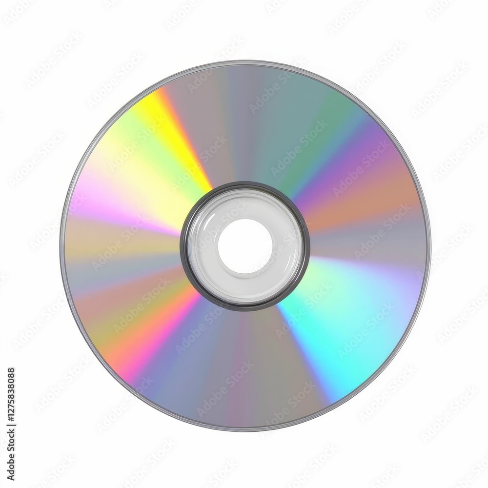Compact Disc Rainbow Surface Reflecting Colors of Light for Data Storage and Music Playback Technology Compact Disc Rainbow Surface Reflecting Colors of Light for Data Storage and Music Playback Technology