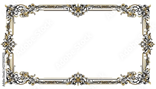 Decorative vintage frames borders backgrounds