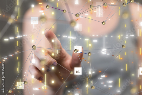 Neural network 3D illustrat...