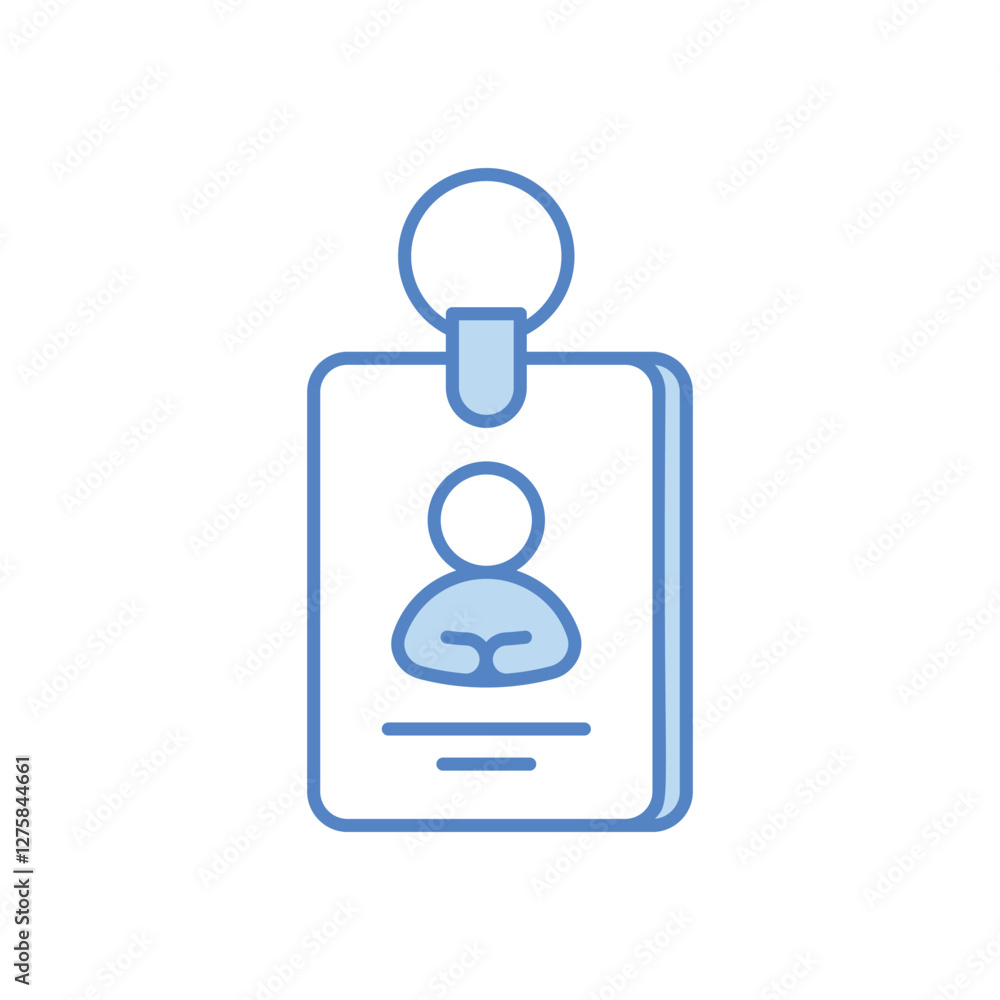 Student ID card vector icon Student ID card vector icon