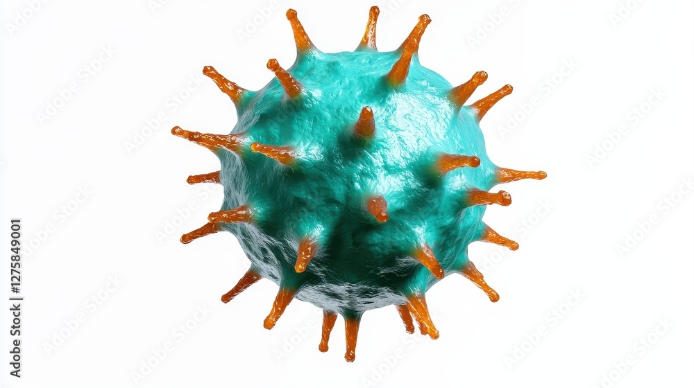 Virus structure scientific laboratory 3d model microbiology isolated infection research Virus structure scientific laboratory 3d model microbiology isolated infection research