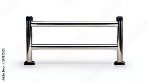 Wallpaper Mural Industrial safety barrier installation factory floor product showcase clean environment front view structural integrity Torontodigital.ca