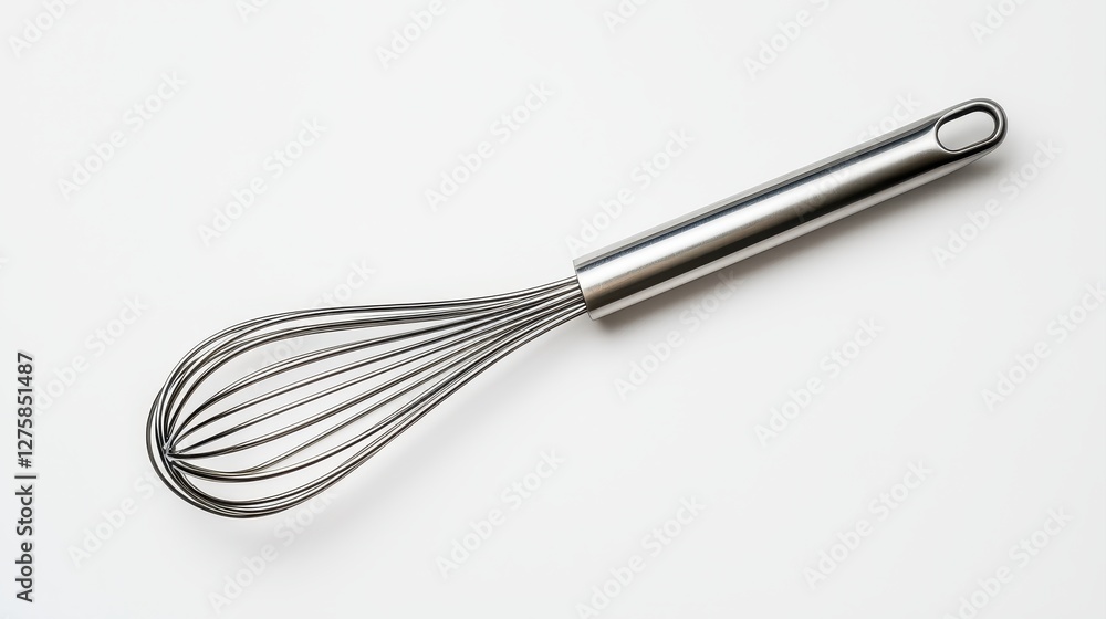Mixing culinary ingredients with a stainless steel whisk kitchen setting product photography minimalist design Mixing culinary ingredients with a stainless steel whisk kitchen setting product photography minimalist design