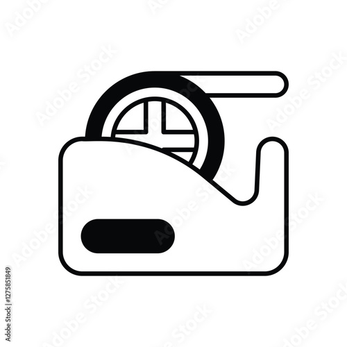 Tape dispenser vector icon