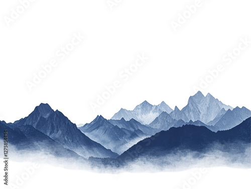 Wallpaper Mural Isolated Blue Mountain Peaks Torontodigital.ca