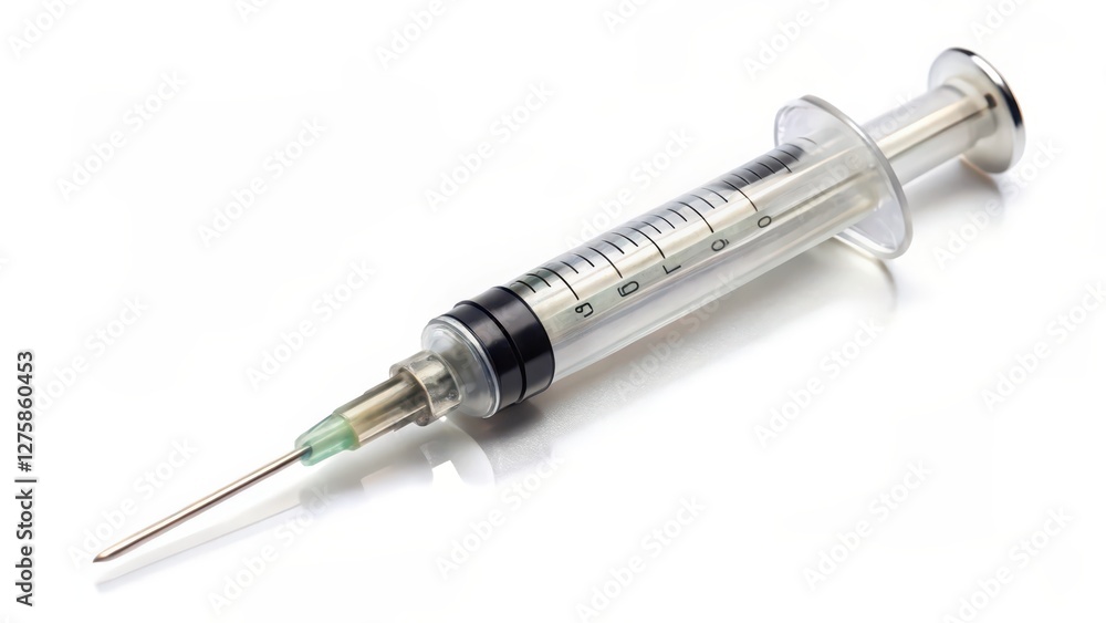 Medical Syringe on White Background Medical Syringe on White Background