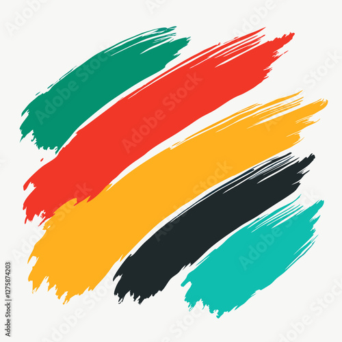 colorful paint brush Artwork | Detailed Brush Stroke