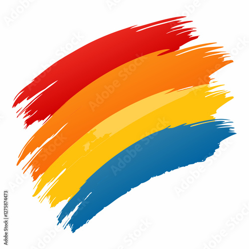 colorful paint splashes