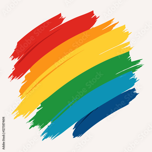 colorful paint brush strokes