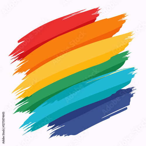 colorful paint brush strokes