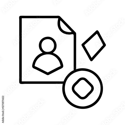 collateral icon, collateral line art - simple line art of collateral, perfect for collateral logos and icons