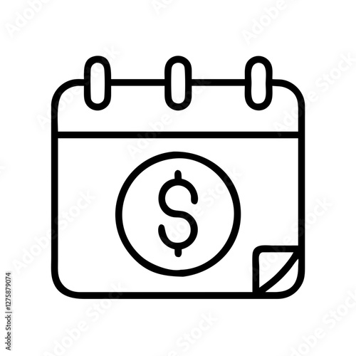 payday loan icon, payday loan line art - simple line art of payday loan, perfect for payday loan logos and icons