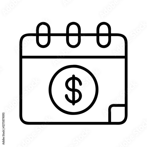 payday loan icon, payday loan line art - simple line art of payday loan, perfect for payday loan logos and icons
