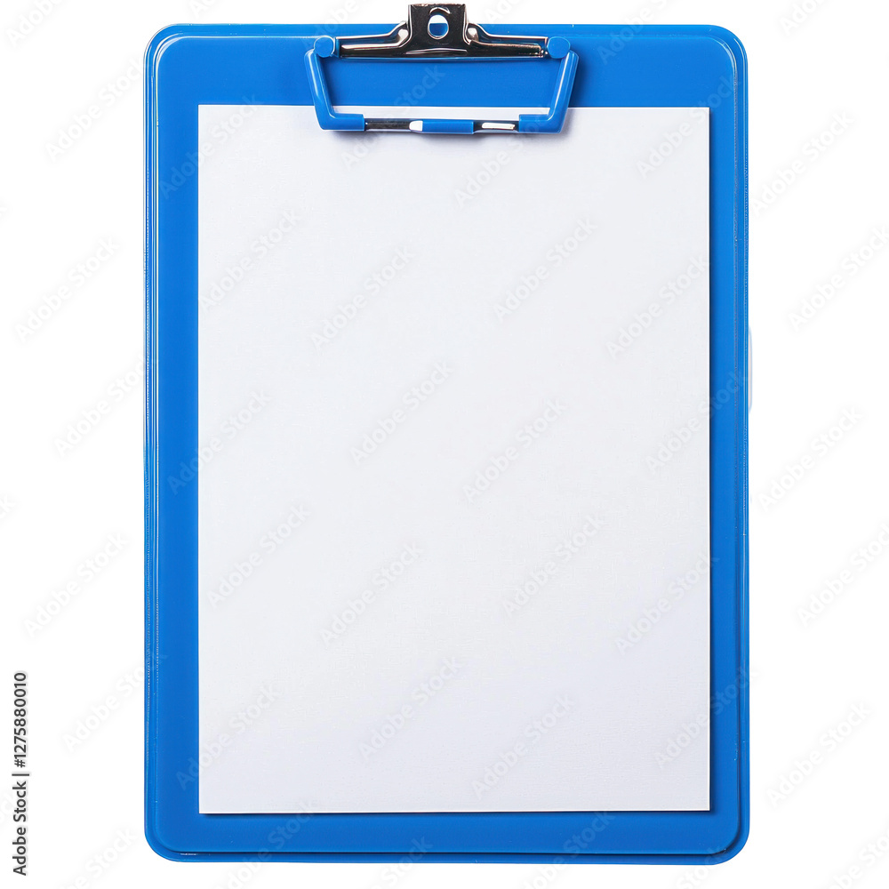 Blank clipboard ready for notes in office setting isolated on png transparent background, cut out Blank clipboard ready for notes in office setting isolated on png transparent background, cut out