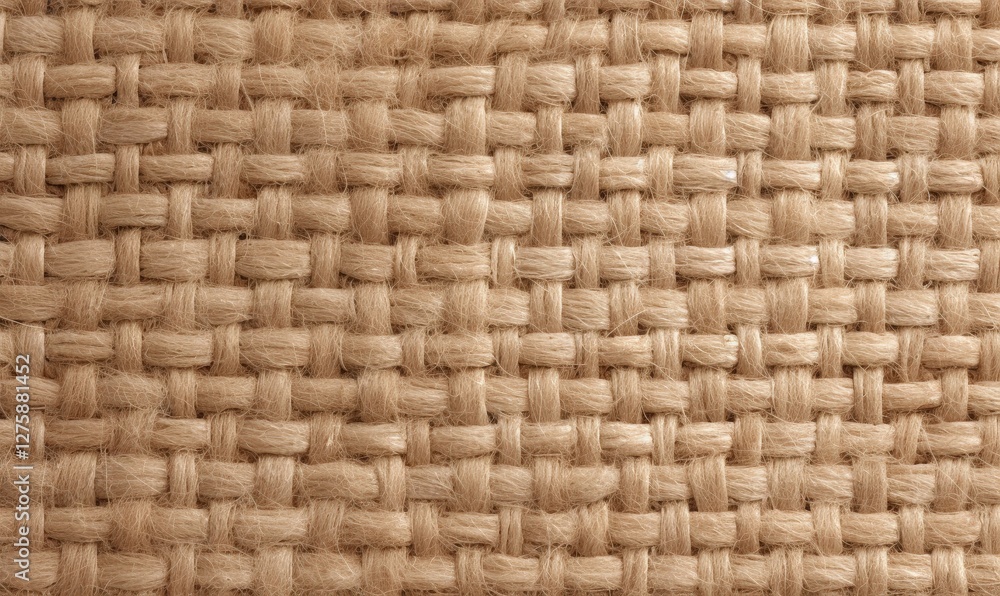 Close-up of natural woven fiber for use as background material, showing texture Close-up of natural woven fiber for use as background material, showing texture