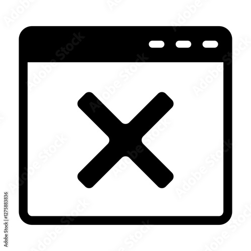 Disconnected Vector Glyph Icon Design