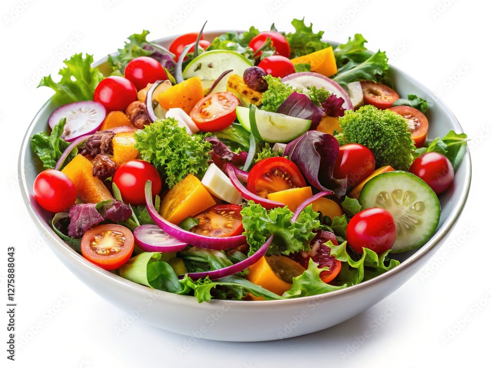 Delightful Salad Bowl with Fresh Ingredients Delightful Salad Bowl with Fresh Ingredients