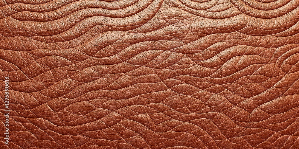 Fototapeta premium Flowing Patterns on Distressed Leather: Abstract Organic Shapes