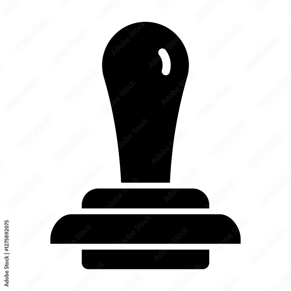 Rubber Stamp Vector Glyph Icon Design Design Rubber Stamp Vector Glyph Icon Design Design